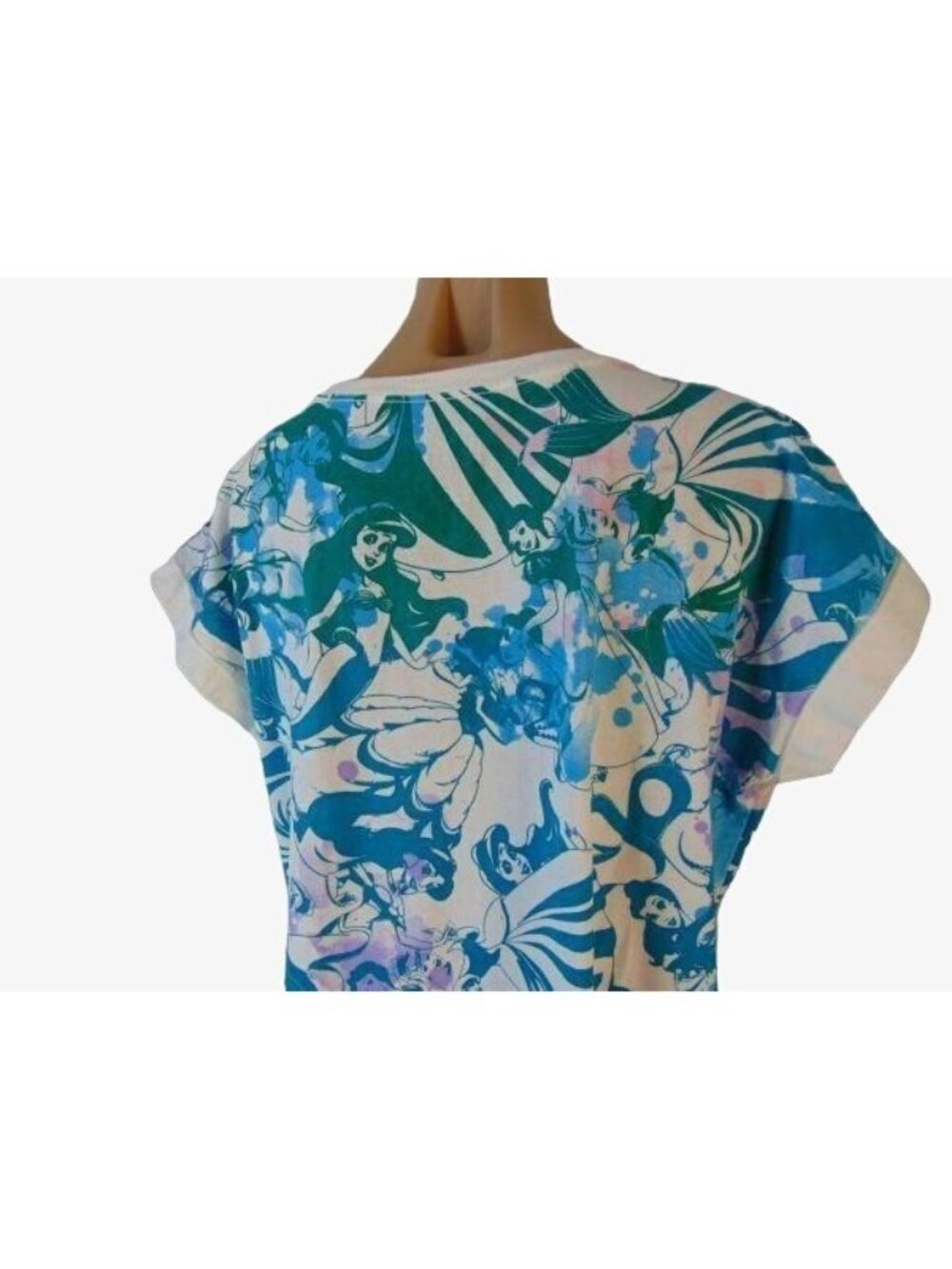 Disney Store Womens Splatter Princess Print Light Sweatshirt Knit Top XL Organic - Picture 5 of 8